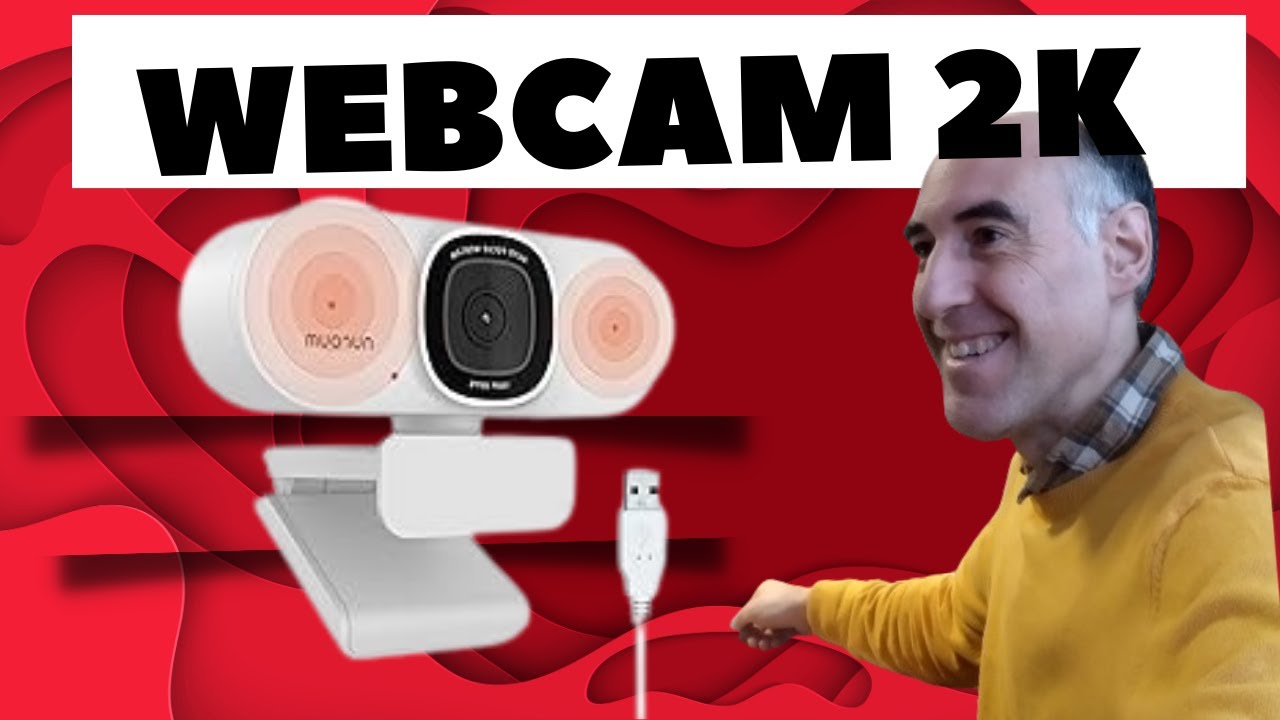 🔴Webcam NUROUM V15AF 2K con CANCELACIÓN de ruido y autofocus