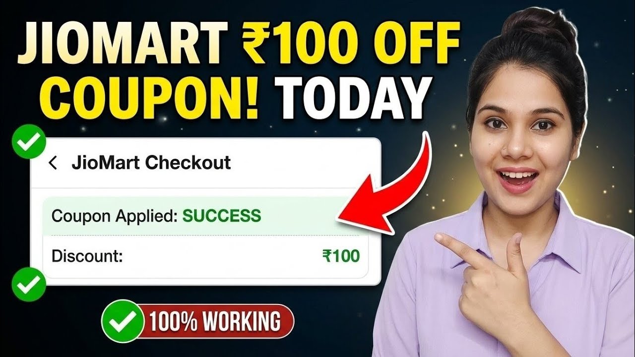 🎉JioMart Coupon Code Today ₹100.01 OFF | Jiomart Coupon Today | Jio Mart Coupon Code Today