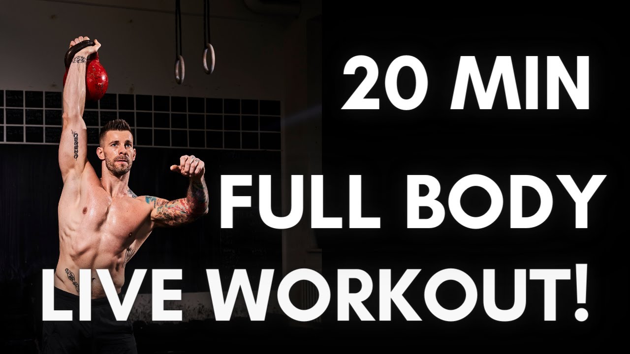 Full Body Kettlebell Workout - Follow Along Workout | AMRAP 20| Quarantäne Lockdown Shutdown