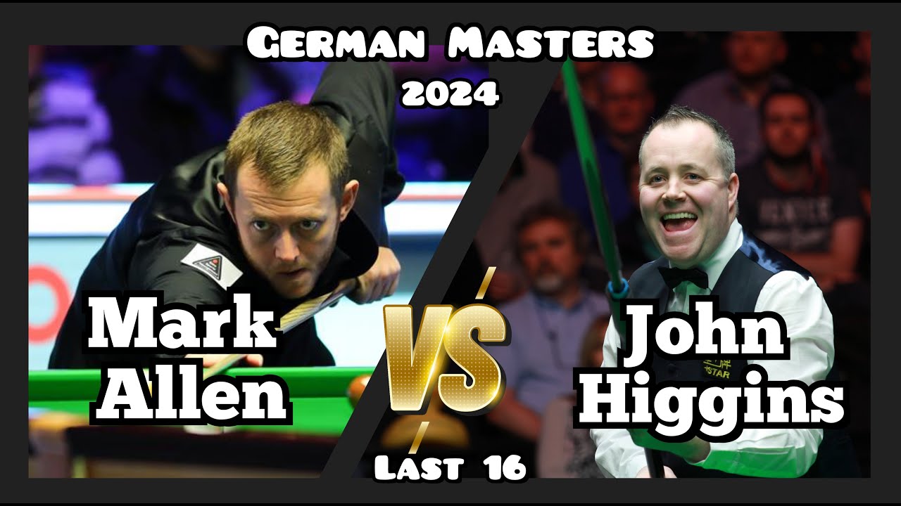 Mark Allen vs John Higgins - German Masters Snooker 2024 - Last 16 Live (Full Match)