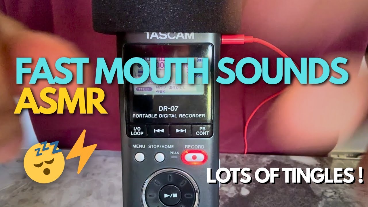 ASMR | Tingly Tascam Mouth Sounds 😴 (anticipatory & stuttering) EXTRA TINGLY