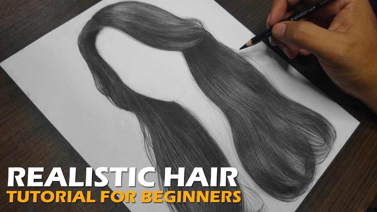 How to DRAW realistic hair | Simple trick
