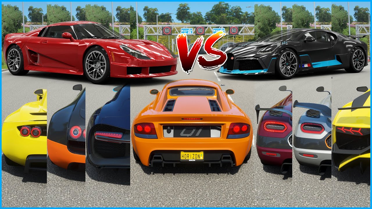 Forza Horizon 4 - Top Fastest Hypercars Vs Rossion Q1 |  Top Speed Battle (Upgrade)