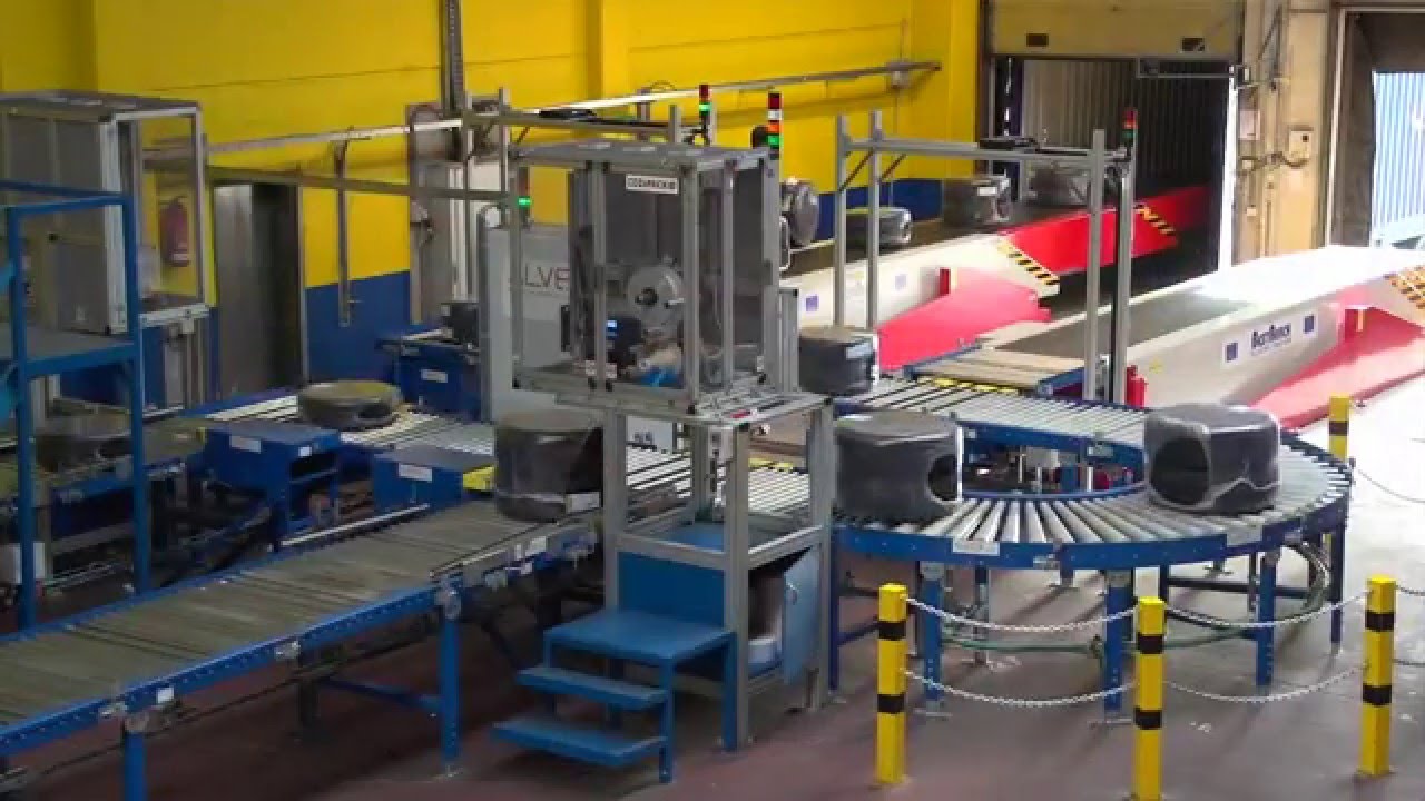 Inbound and outbound logistics system for car tires