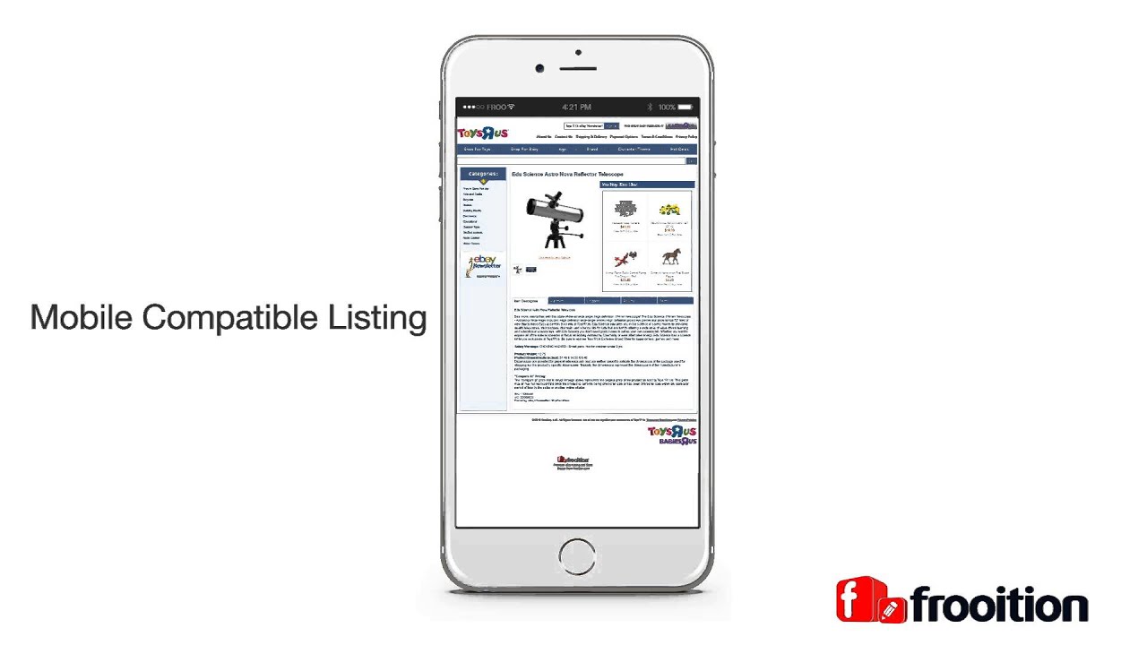 Mobile Compatible vs Mobile Optmised eBay Listings