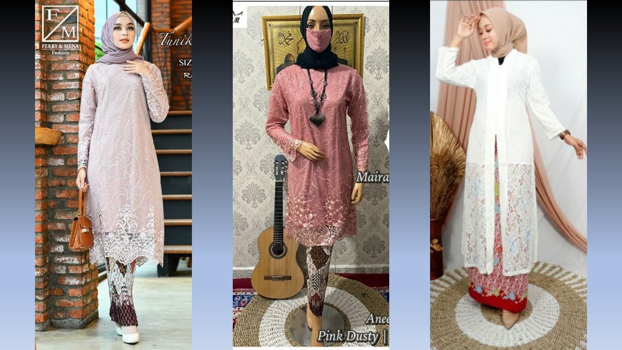 Kebaya Brokat Modern 2025, Kebaya Brokat Untuk Pesta Pernikahan, Kebaya Brokat Panjang