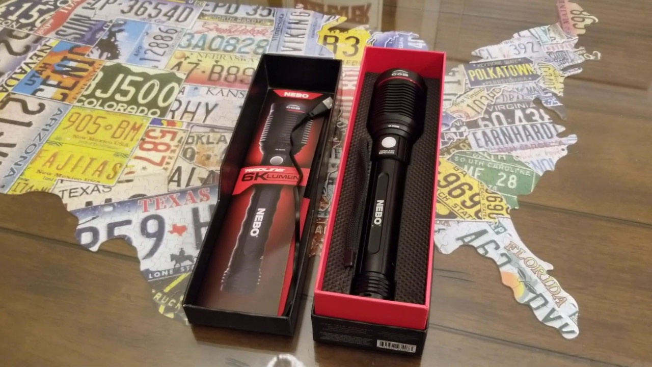 NEBO TOOLS REDLINE 6K FLASHLIGHT REVIEW (6000 LUMENS Plus a POWERBANK)