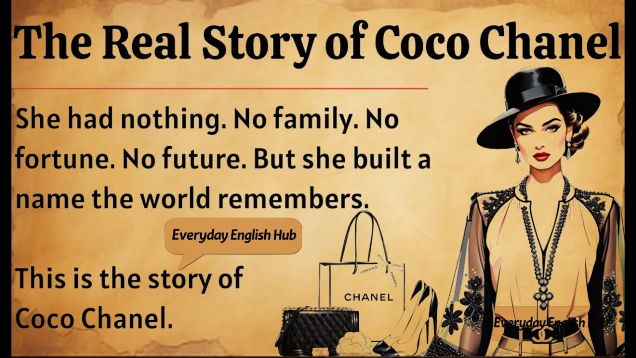 The Real Story of Coco Chanel || Learn English Through Story Level 3 🔥 || Graded Reader ✅️