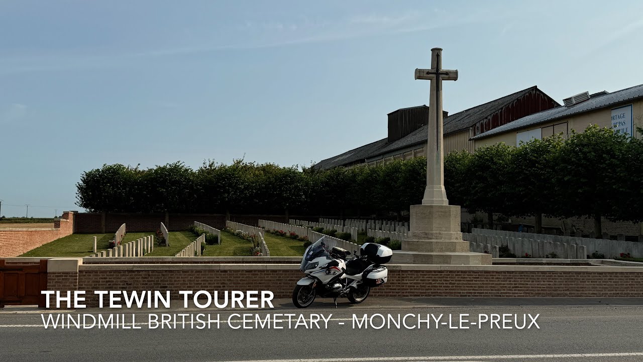 Windmill British Cemetery - Monchy-le-Preux on a BMW R1200RT - European Motorcycle Tour 2025.