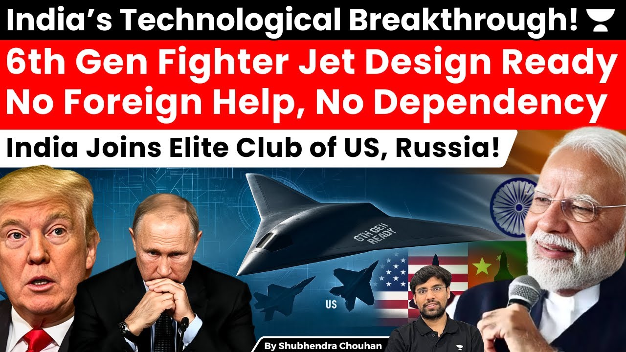 India’s 6th Gen Fighter Jet Design Ready | Flying-Wing Tech Puts India Among Global Elite