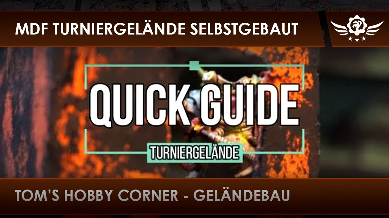 DIY TURNIERGELÄNDE AUS MDF - QUICK GUIDE [DE/GER]