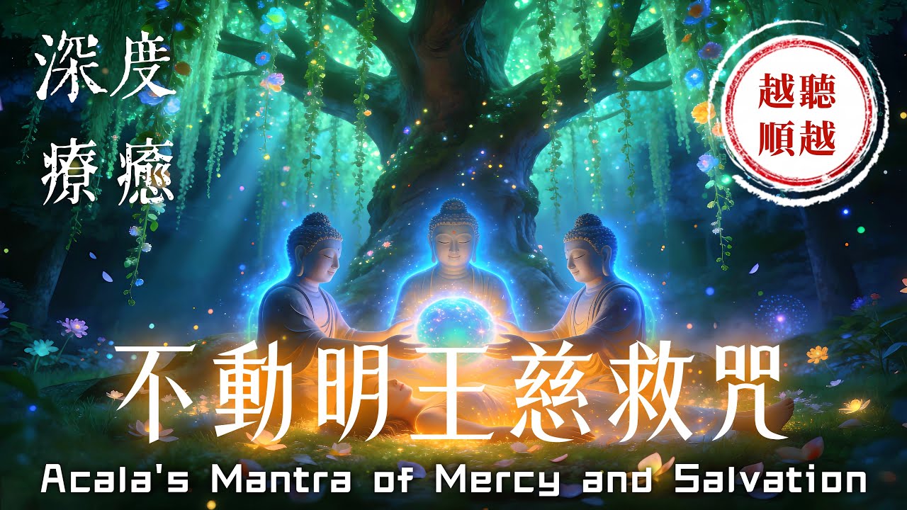 3小時《不動明王慈救咒》深度療癒法｜消除所有惡業與厄運，清除所有業力的障礙｜助您心想事成、消除病痛、化解惡緣、吸引好運與好事｜Acala's Mantra of Mercy and Salvation