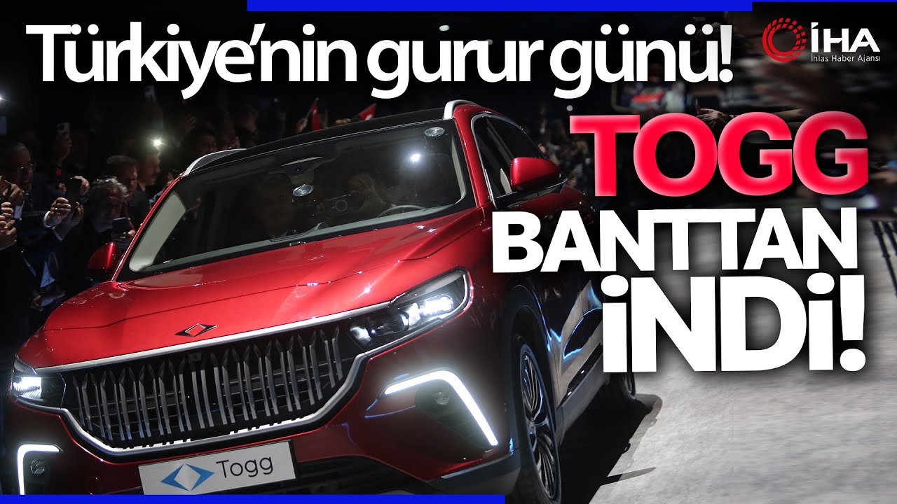 Erdoğan Togg'un Direksiyonuna Geçti, Yerli Otomobil Banttan İndi..