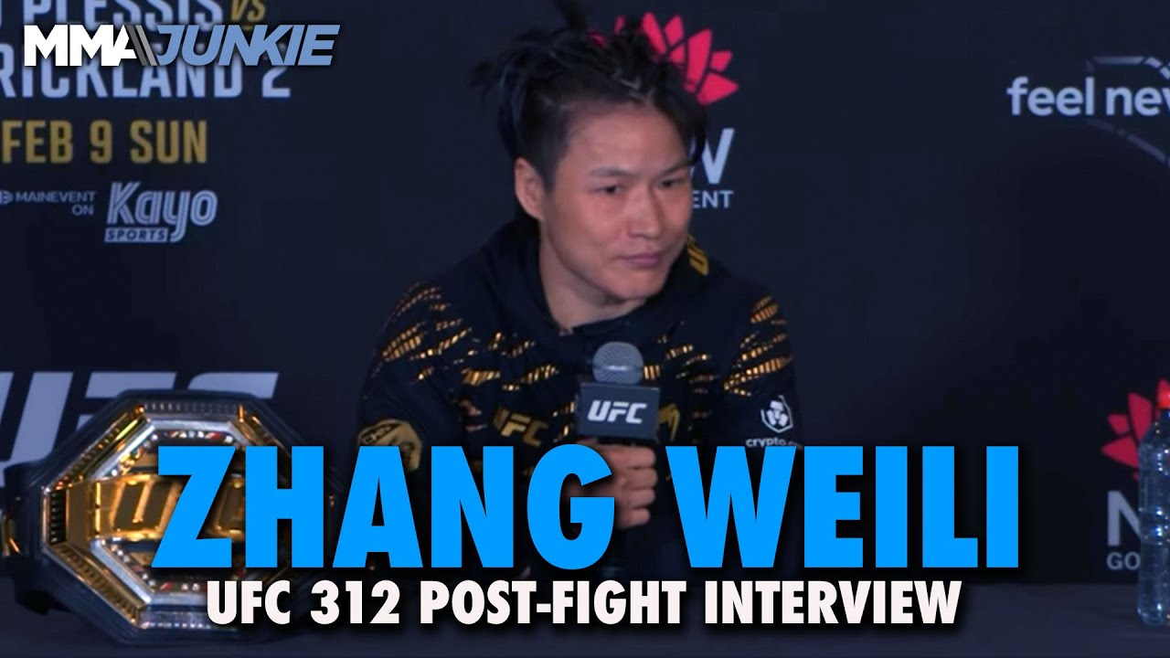Zhang Weili Wants Ice Cream and a Valentina Shevchenko Superfight After Title Defense | UFC 312