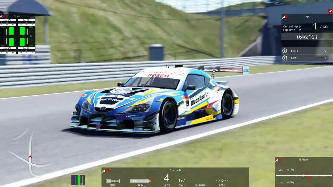 AssettoCorsa 鈴鹿 GT500 GRスープラ　1分42秒351
