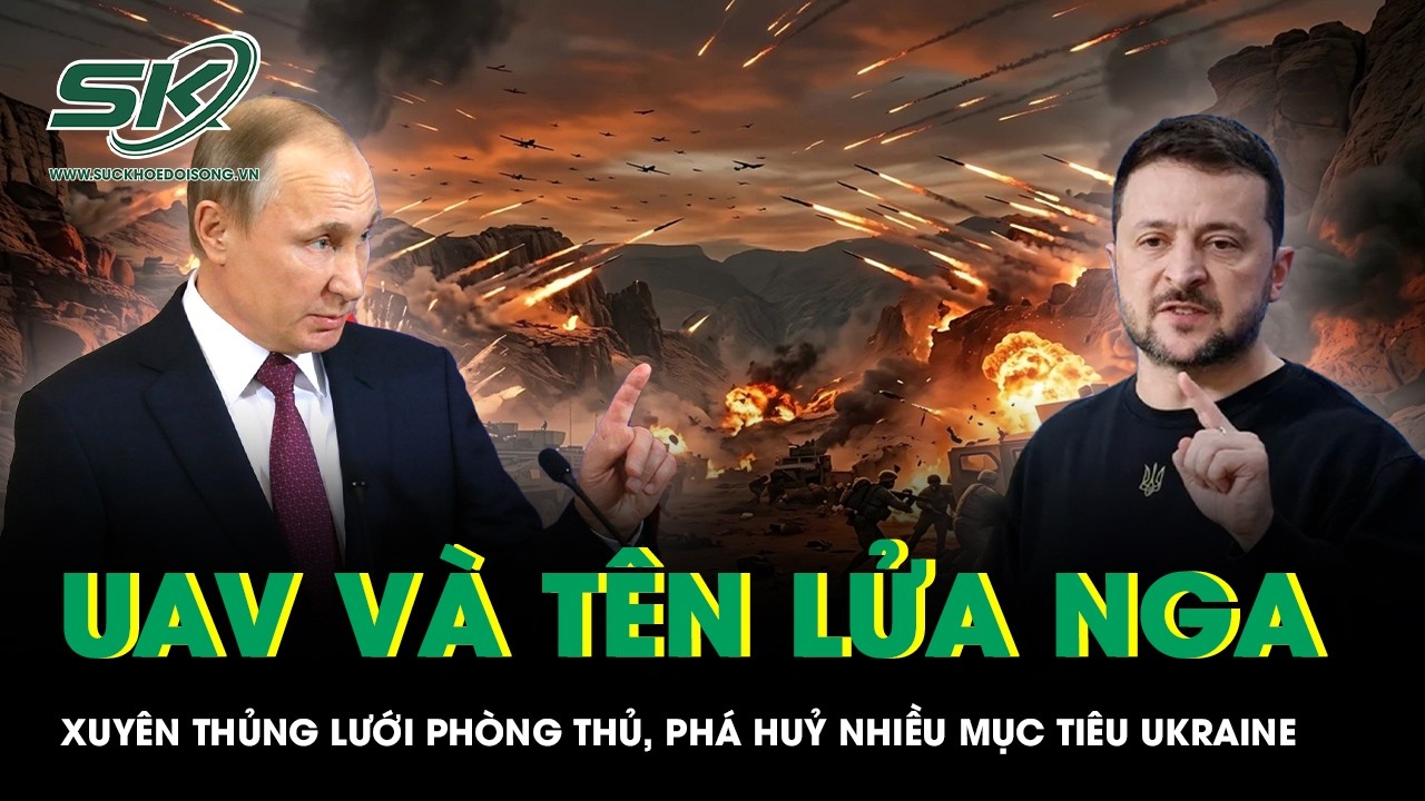 Gần 500 UAV và tên lửa Nga xuyên thủng lưới phòng thủ, phá huỷ nhiều mục tiêu ở Ukraine