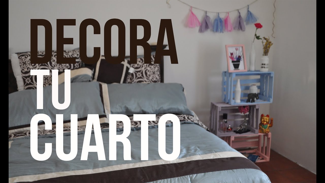 DECORA TU CUARTO fácil bonito y barato
