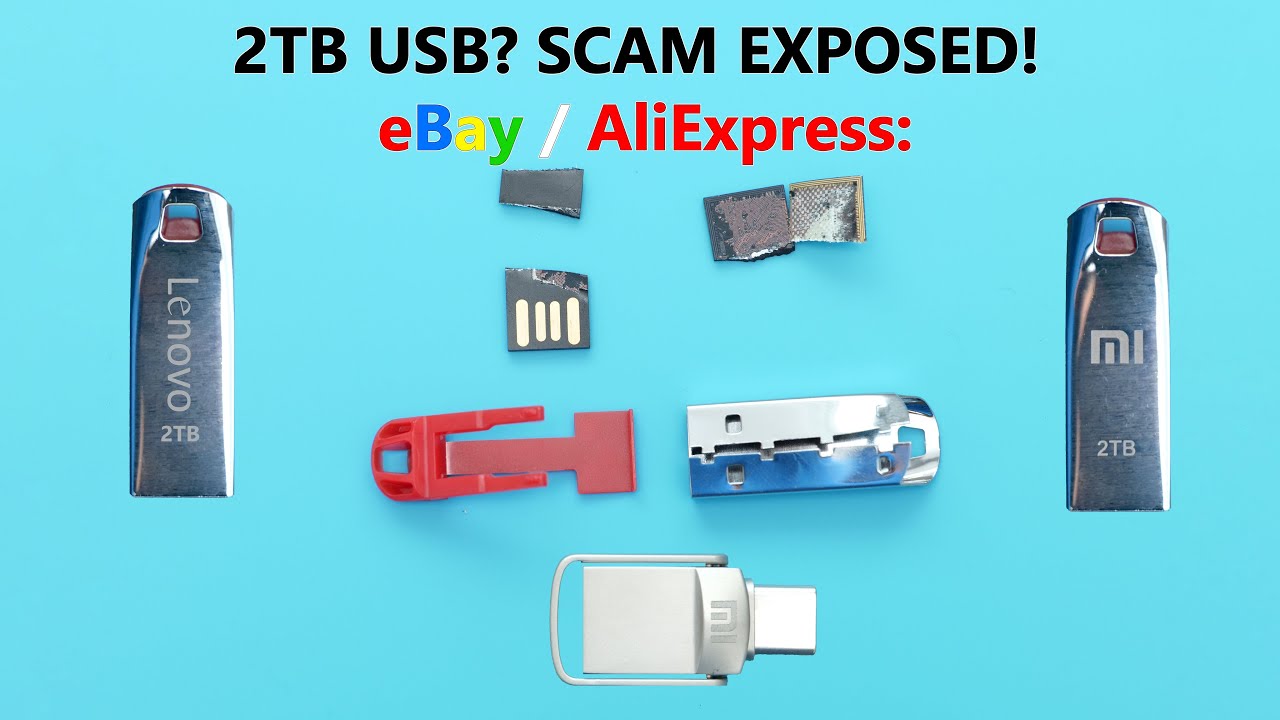 USB-накопители на 2 ТБ с eBay и AliExpress — настоящие или обман? Тест и разборка поддельных флешек