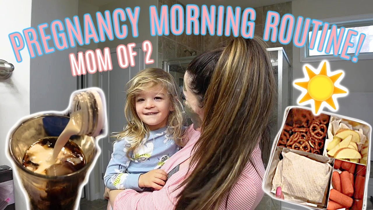 PREGNANT MORNING ROUTINE! MOM OF 2 | Liza Adele