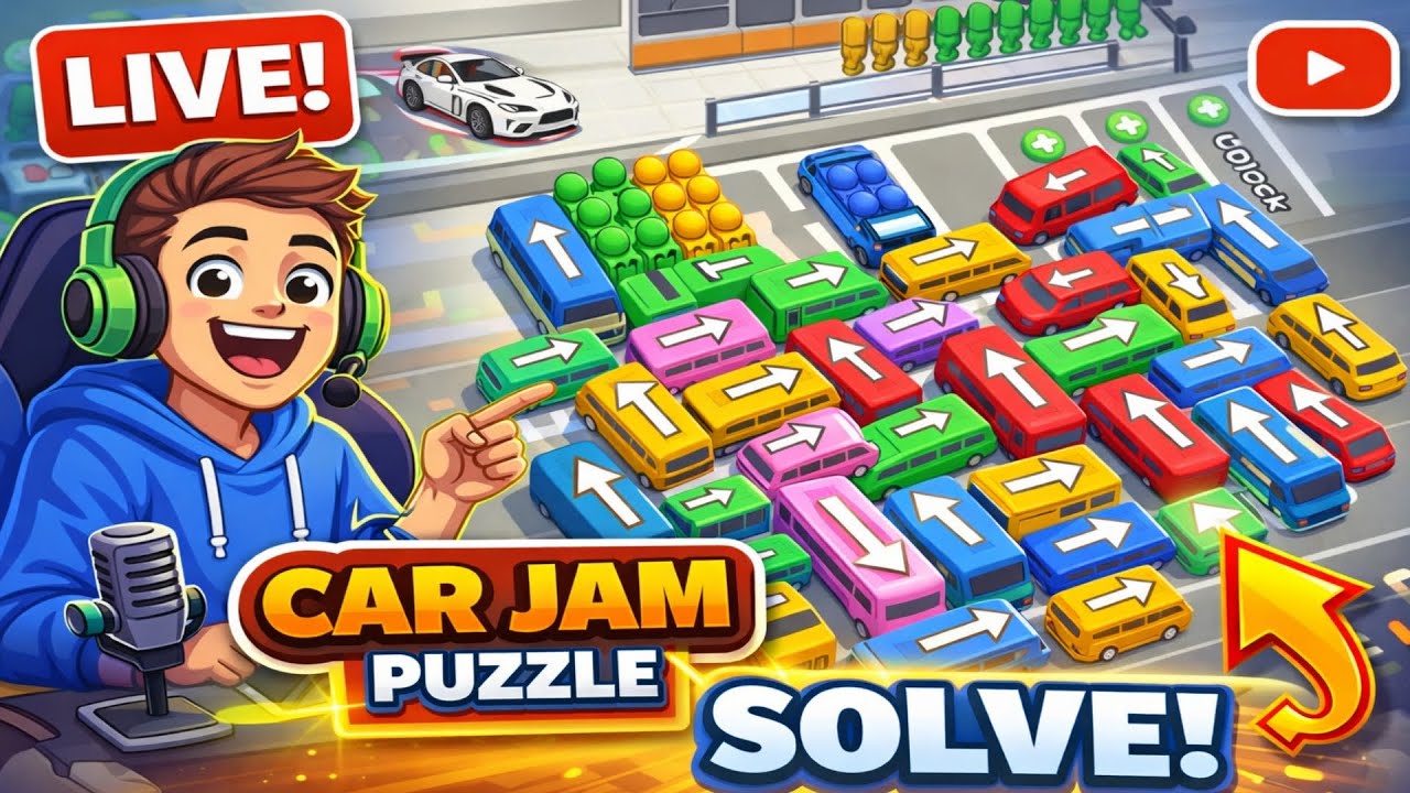 🚗🆘 LIVE Traffic Car Puzzle | I Think I&rsquo;m Actually Stuck #live #liveshort