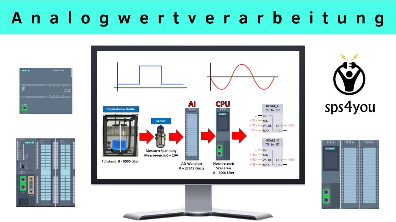 Analogwertverarbeitung TIA Portal – SPS programmieren lernen – Aufbaukurs (Kapitel 5.1)
