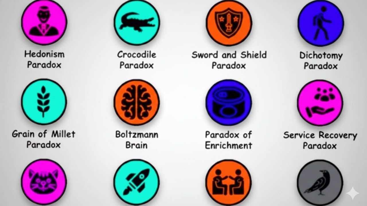 40 Mind-Bending Paradoxes Explained in 8min