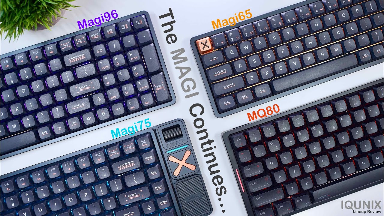 Сравнение низкопрофильной линейки IQUNIX (Magi65, 75, 96 и MQ80)