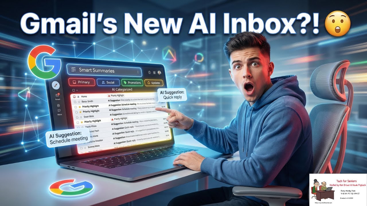 Новый почтовый ящик Gmail с искусственным интеллектом