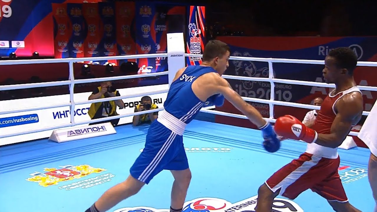 Preliminaries (63kg)  MBAYA Mulumba (COD) vs TAKACS Michal (SVK) /AIBA World 2019