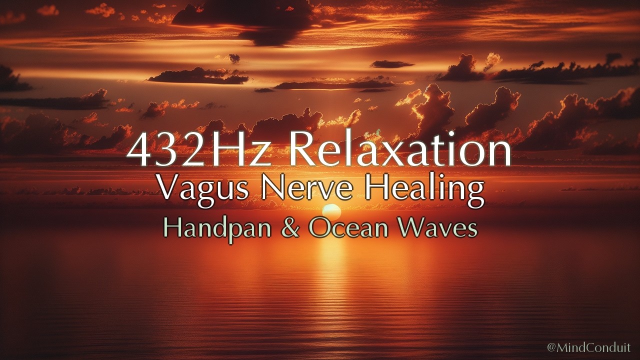 432Hz Handpan & Ocean Waves · Nervous System Reset · Vagus Nerve Healing | MindConduit 🌿