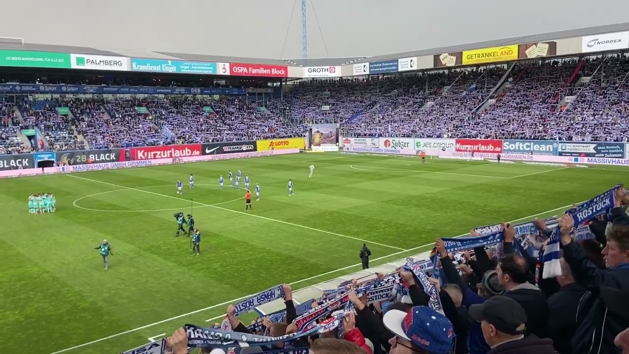 Hansa Rostock - SC Paderborn 07 ( Hansa Forever + Choreo Nord )