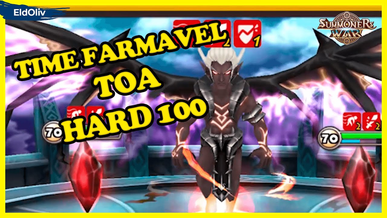 TOA Hard 100, Ath'taros apenas com mobs farmaveis - Summoners War