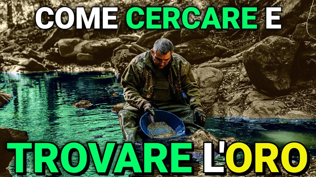 Come usare il PIATTO e la CANALETTA per cercare e trovare le pagliuzze d'oro in Italia - TUTORIAL