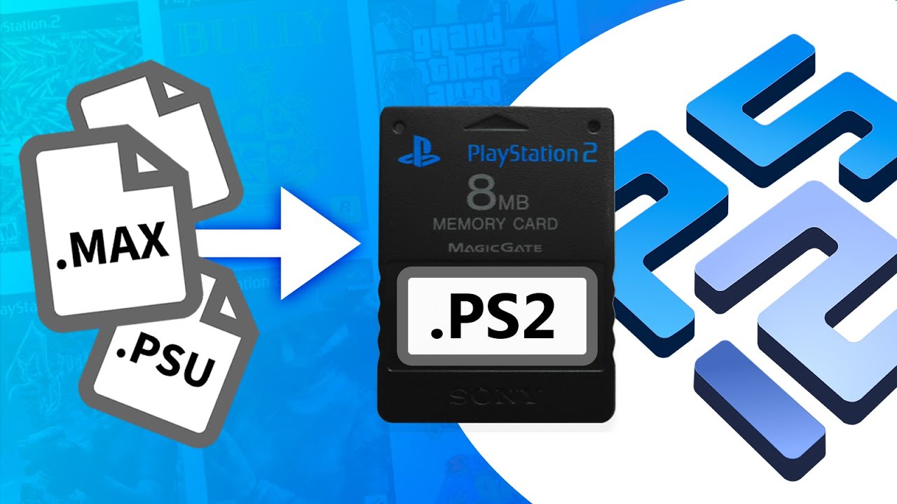 PCSX2 - Como importar saves .Max e outros para o Memory Card ( .Ps2)