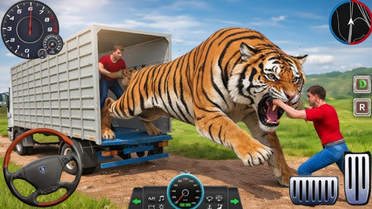 Animal Cargo Truck Driving Game 3D - Animal Transport Cargo Truck 2024 - Android Gameplay
