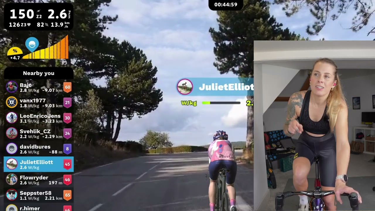 Climbing Mt. Ventoux in Augmented Reality!