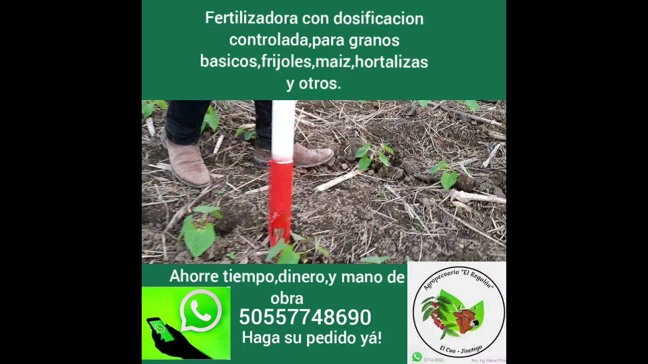 fertilizadora manual para maiz