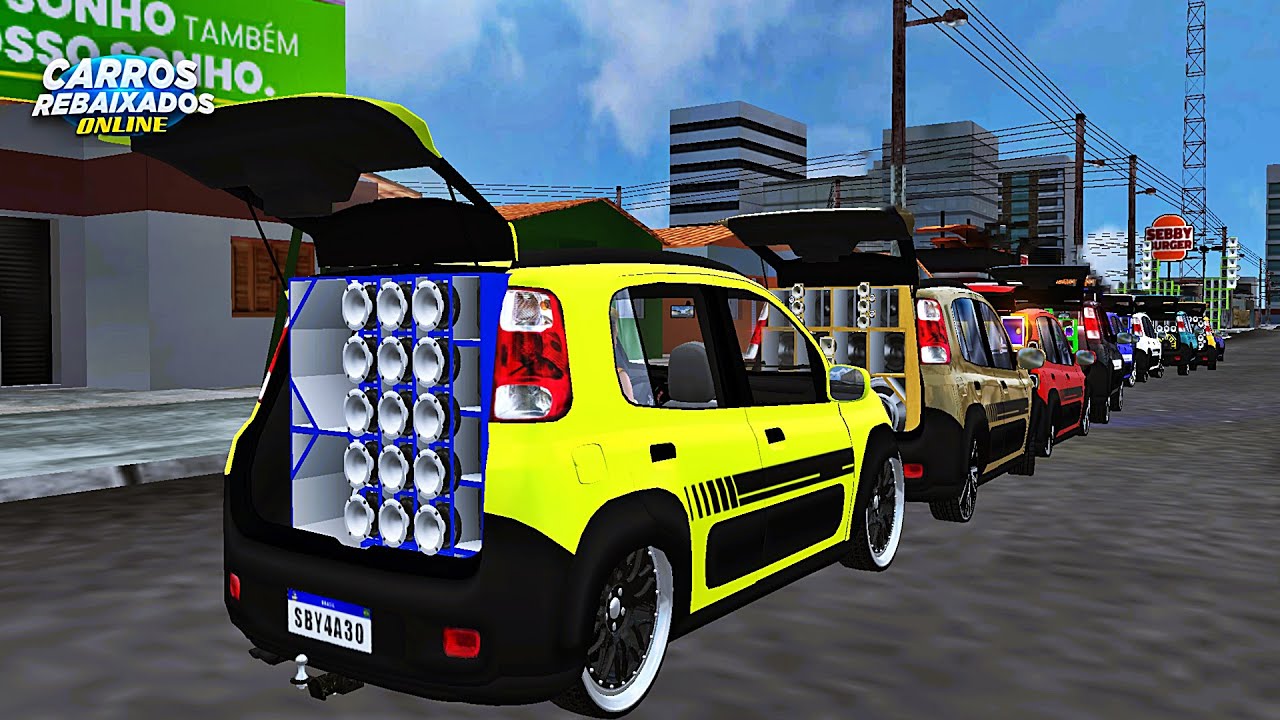 CARROS REBAIXADOS ONLINE | MEGA ENCONTRO DOS UNO WAY PAREDÃO REBAIXADO