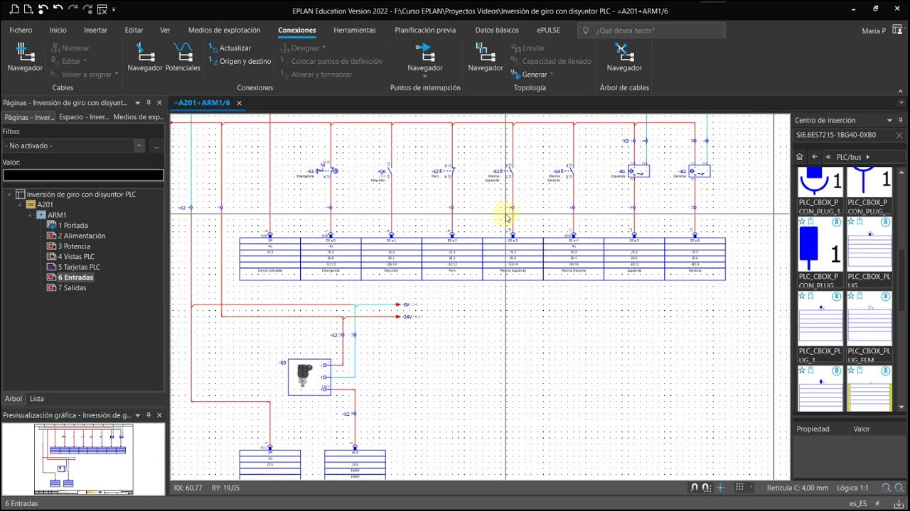 Esquemas del autómata de Siemens S7-1215 con EPLAN