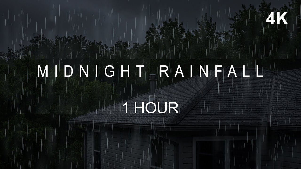 ⛈️ Rain Through the Darkness | Deep Relaxation & Rest | 1 Hour