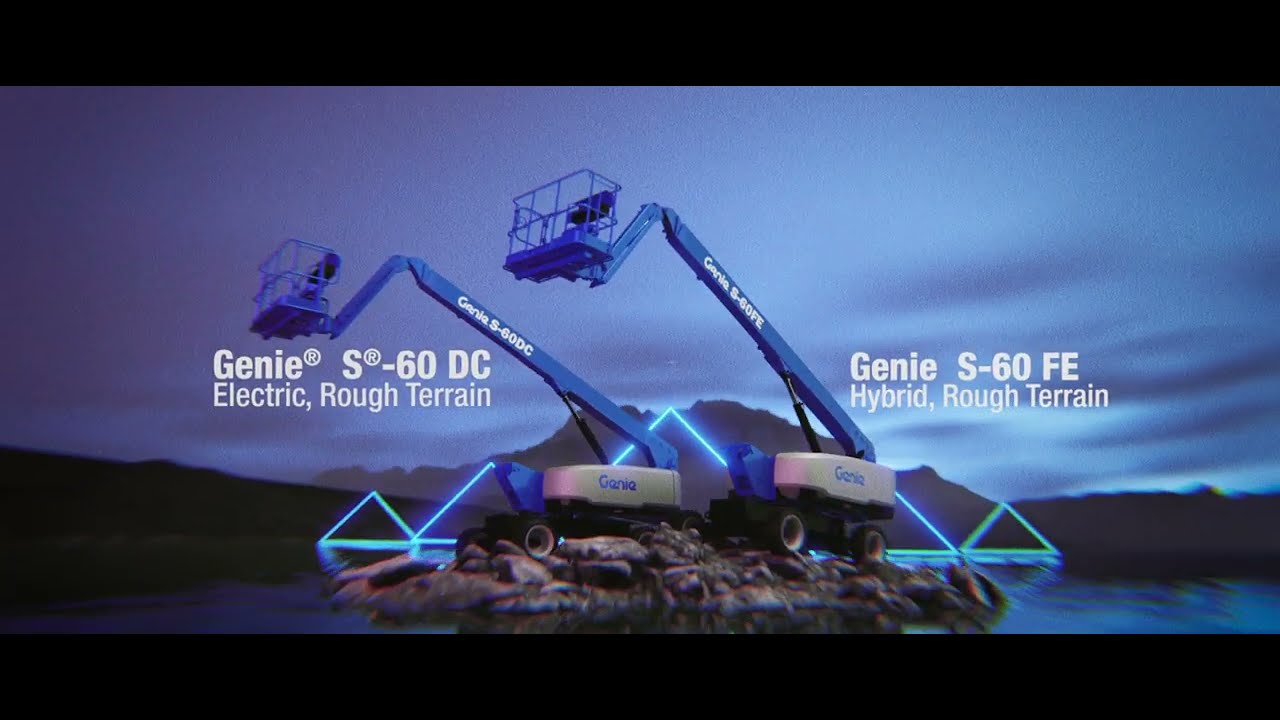 Meet the Genie® S®-60 FE Hybrid and S-60 DC Electric Telescopic Booms