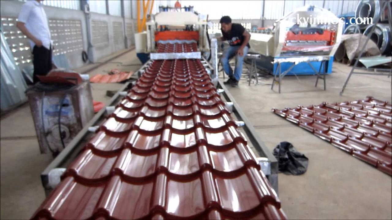 Máy cán tôn sóng ngói - Step tile machine - High Speed - Cơ Khí Phát Lộc
