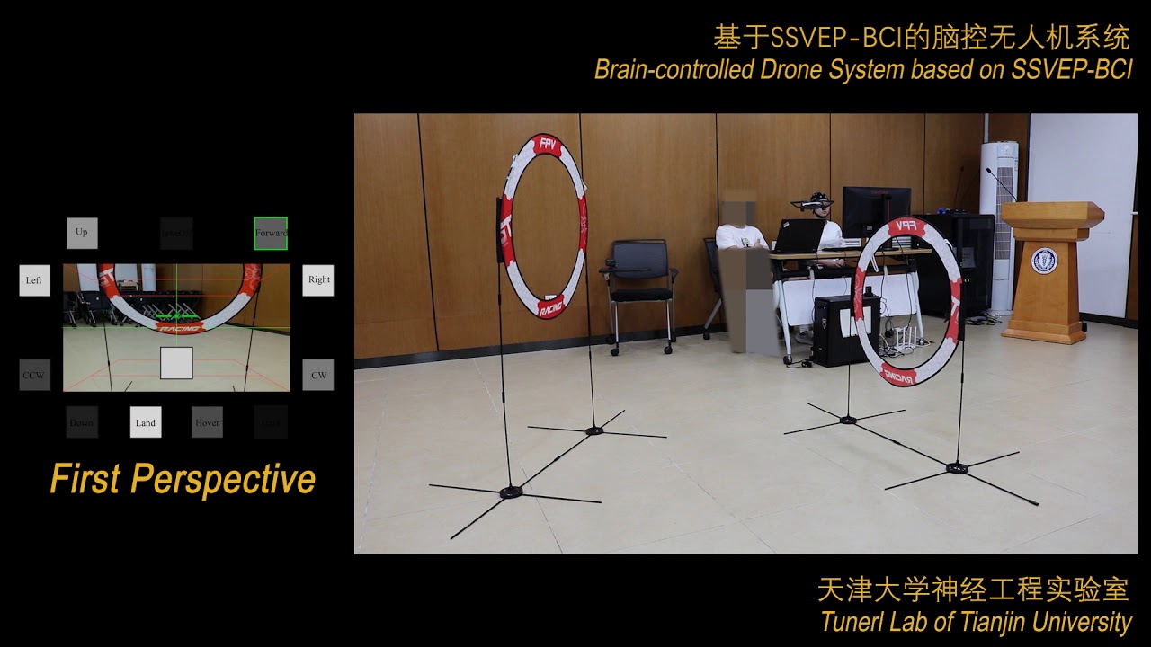 Brain-controlled drone system based on SSVEP-BCI