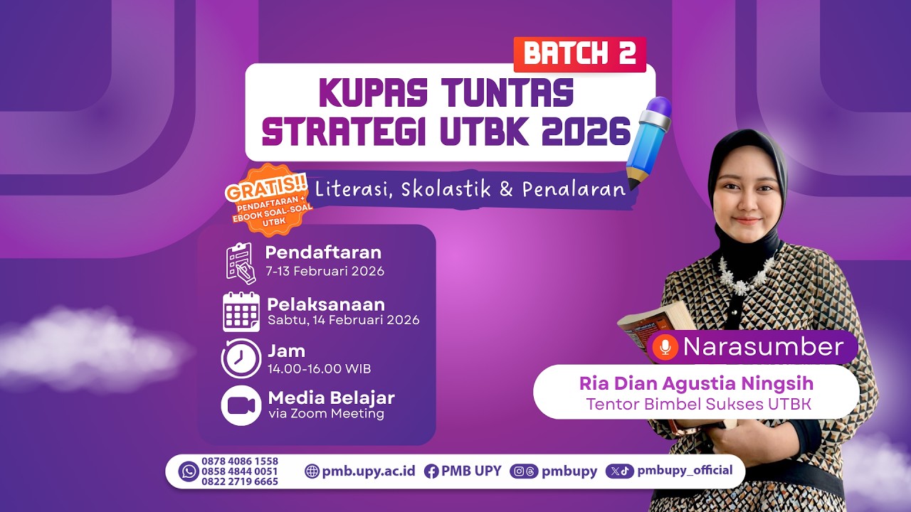 Kupas Tuntas Strategi UTBK 2026 Batch 2