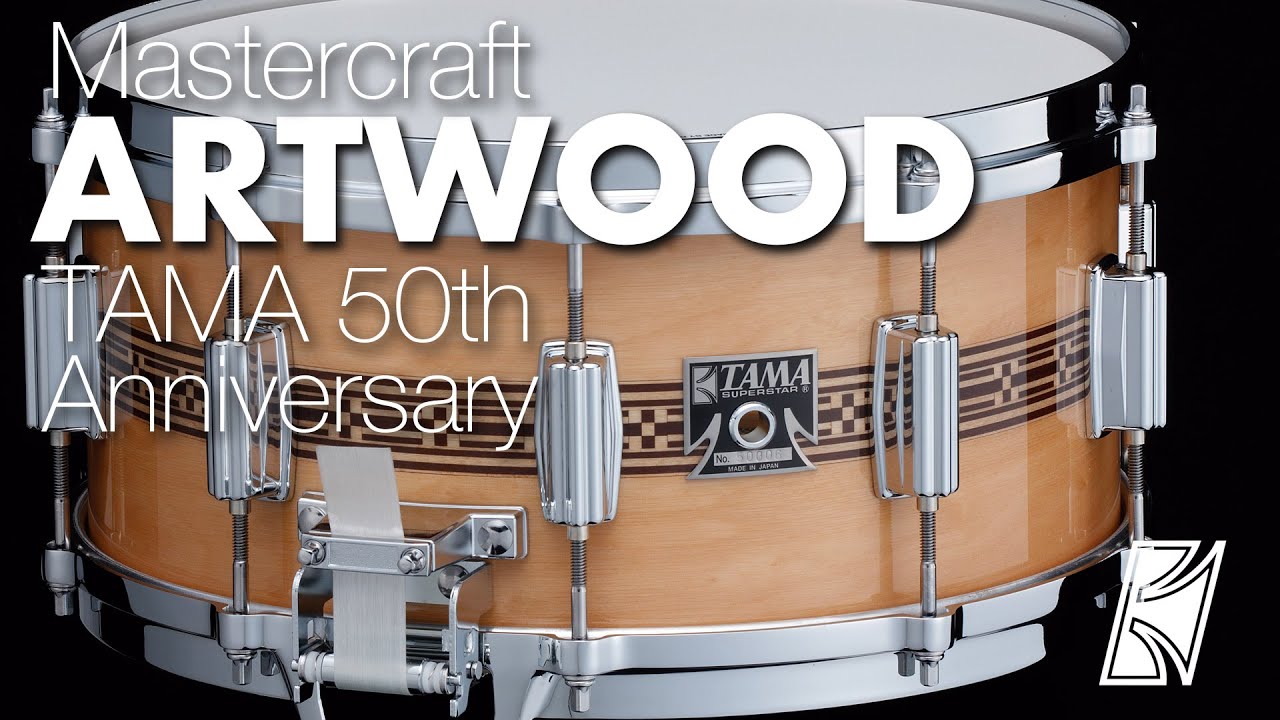 TAMA 50th Anniversary Limited Mastercraft Artwood Reissue Snare Drum (AW-455, AW-456)