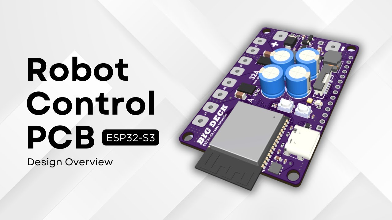 Плата управления роботом ESP32-S3 — своими руками за 10 минут! (Часть 1)