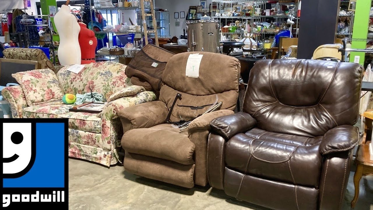GOODWILL SHOP WITH ME SOFAS ARMCHAIRS TABLES FURNITURE DECOR KITCHENWARE SHOPPING STORE WALK THROUGH