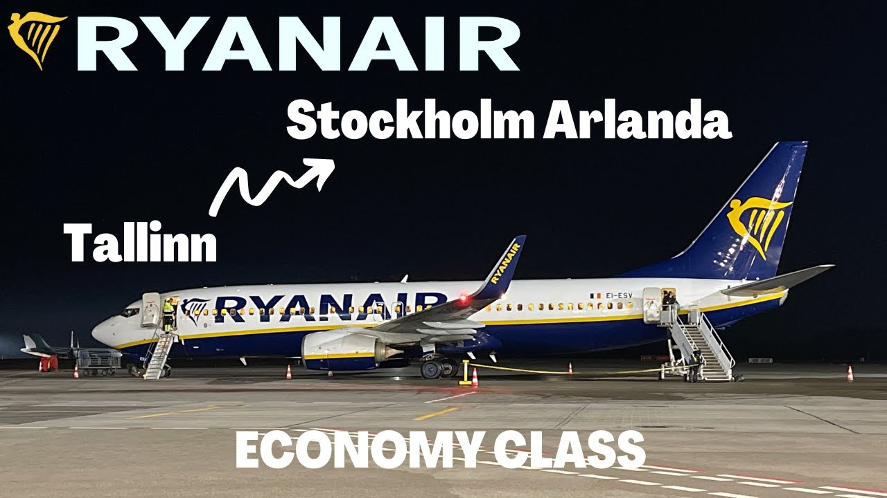 5 EURO‎ FLIGHT! Tallinn 🇪🇪 to Stockholm Arlanda 🇸🇪 on Ryanair | TRIP REPORT