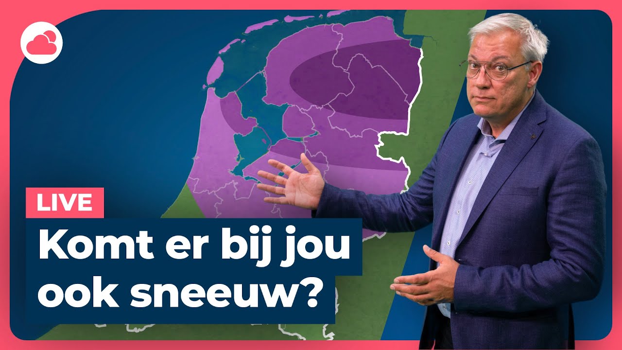 ❄️ Sneeuw-update: veel sneeuw in Noord-Nederland! | LIVE om 18:30 🔴
