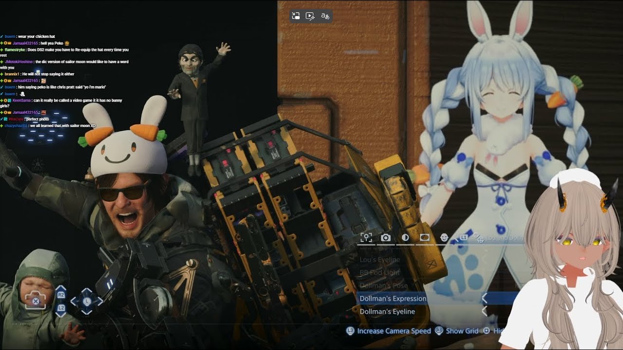 Pancake finally meets Pekora in Death Stranding 2